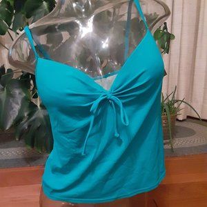 Victoria Secret Turquois Blue Tankini Swim Top Size 34D